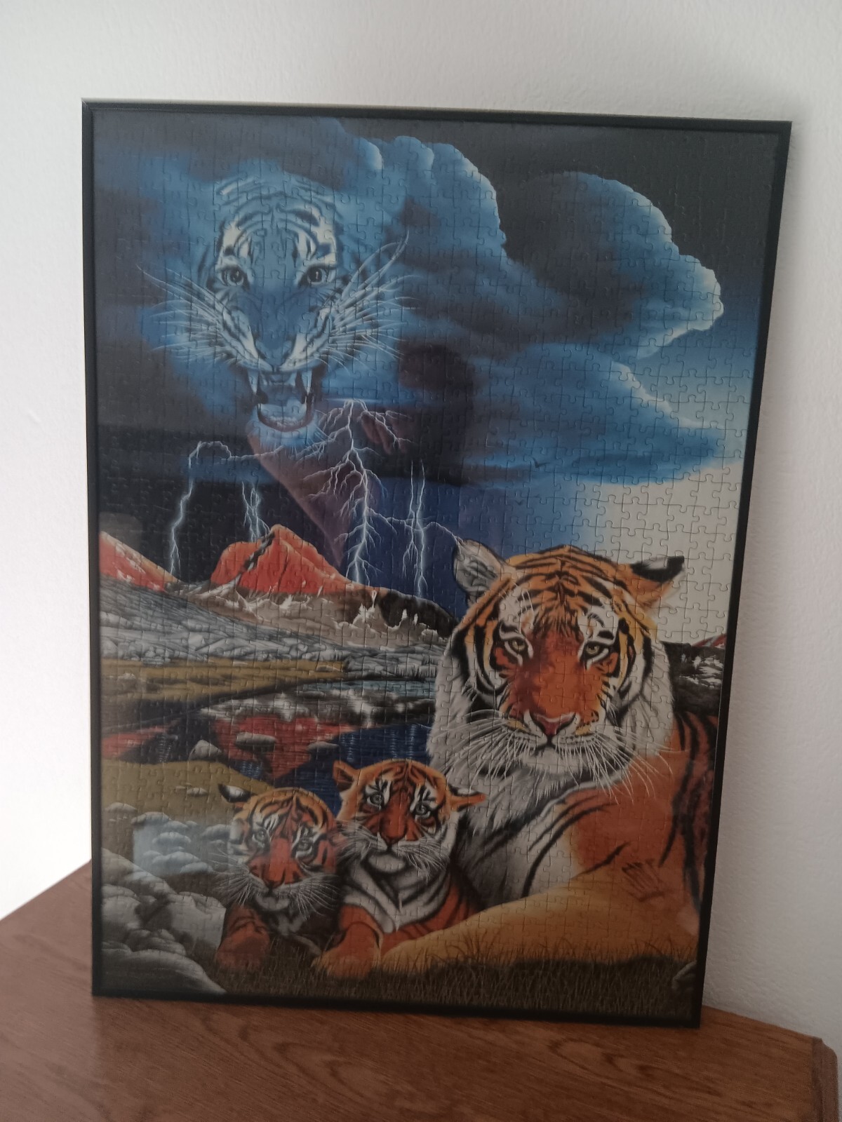 Déco murale ou à poser pour buffet en métal noir 50cm
