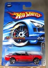 2006 Hot Wheels #87 Motown Metal 2/5 '65 MUSTANG Red w/Chrome Pr5 Spokes '06Card