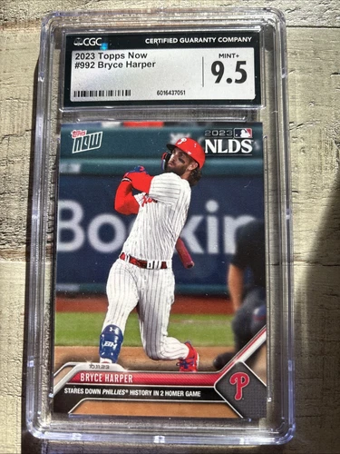 2023 Topps Now - NLDS Bryce Harper Philadelphia Phillies #992 CGC MINT+ 9.5