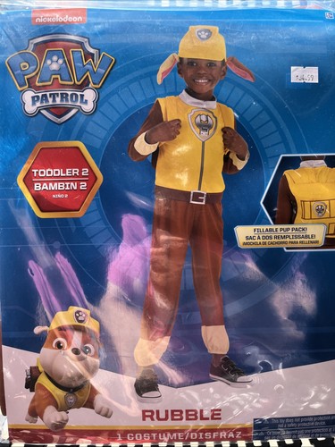 Nickelodeon Paw Patrol Rubble Halloween Kostüm Kleinkind 2 NEU