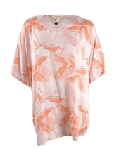 Roxy Women's Printed Loia Bay Dress Swim Cover-Up XL, Anthracite New Flowers