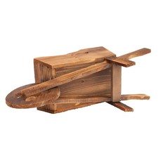 Wooden Wheelbarrow Planter 45x19x20cm Multi-Succulent Flower Pot