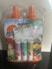 Malibu SPF 30 3 lip balm and clear all day protection SPF50 spray set 2X200ml 44.98 per litre