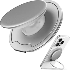 for Magsafe Phone Grip — 3000G Magnetic Hold, Soft Silicone Comfort, Metal Plate