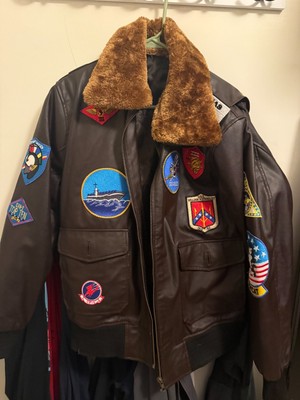 Tom Cruise Top Gun Pete Maverick Aviator Bomber Pilot Leather Jacket - Adult Med
