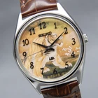 CLA'd [N MINT ] Vintage SEIKO Lord Matic 5601-9000 LM 35mm UKIYOE AT Men's Watch