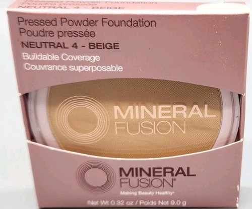 Mineral Fusion Pressed Powder Foundation Neutral 4 Beige 0.32 oz Buildable - Picture 3 of 3