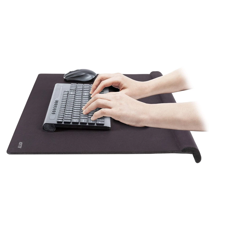 Ergoedge Deskpad with Wrist Rest and Mousing Surface, Large, Black - Image 2 of 4