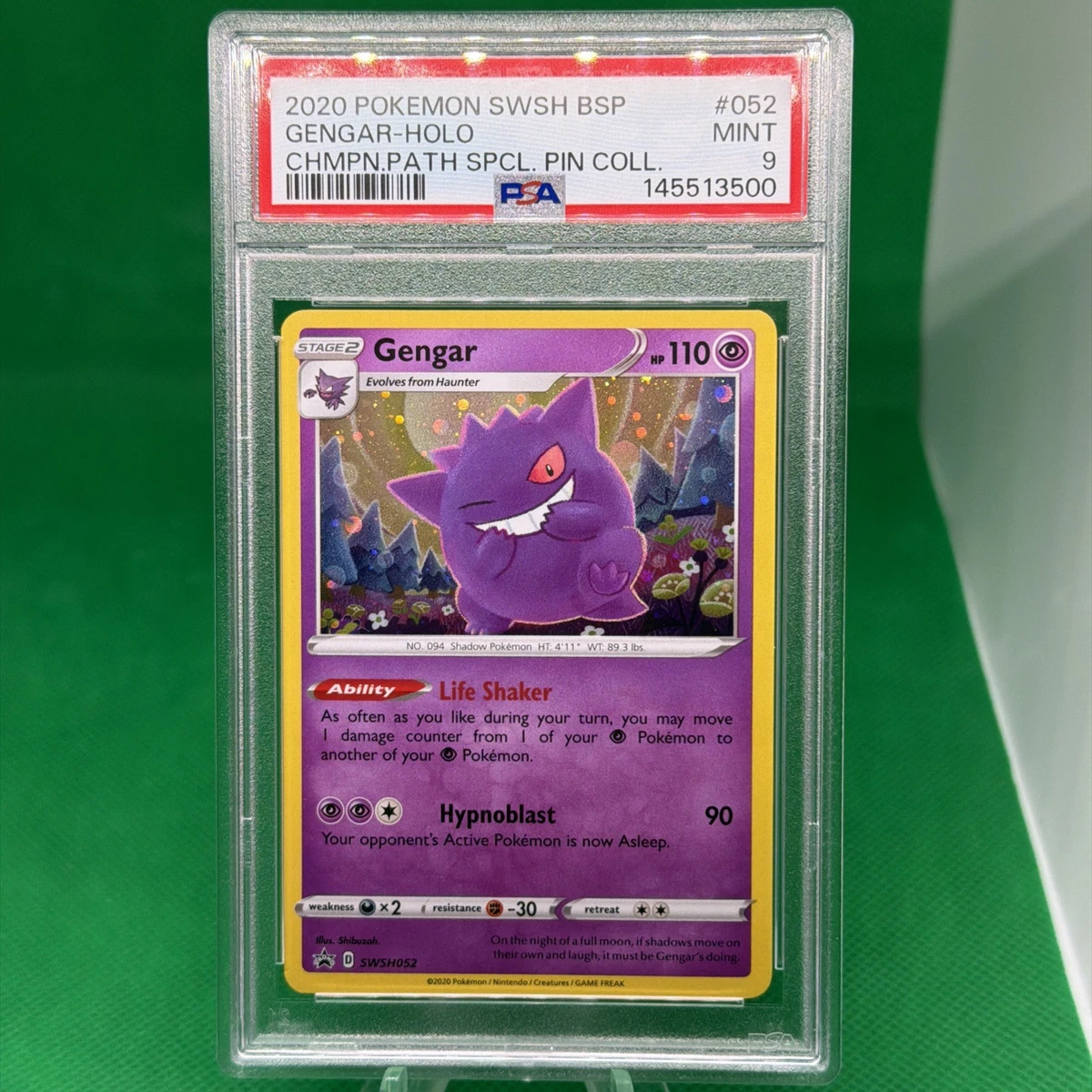 Pokémon TCG Grade 9 Gengar Individual Collectible Card Game Cards