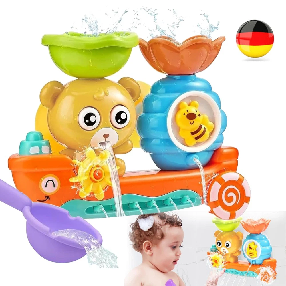 Produktbild von LEADSTAR Badespielzeug Baby Ab 1 2 3 Jahr,5 Stück Badewanne Spielzeug Kinder,Baby