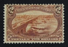 CKStamps: US Stamps Collection Scott#293 $2 Trans-Mississippi Mint H OG CV$1900