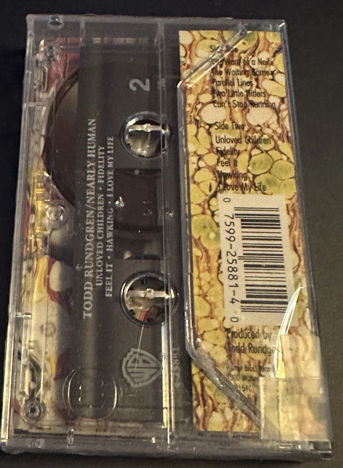 TODD RUNDGREN - Nearly Human - Cassette ✨New Sealed✨ - Image 3 of 3