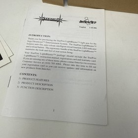 Interact Starfire Lightblaster Sega Dreamcast Light Gun Controller Complete Box