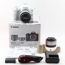 Canon EOS Kiss M2 White Double Lens  33225