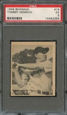 BB - 1948 - BOWMAN - #19 - TOMMY HENRICH - PSA 5 (EX)