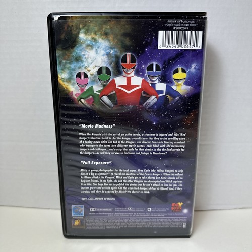 2001 Power Rangers Time Force “Photo Finish” VHS **RARE** - Picture 2 of 6