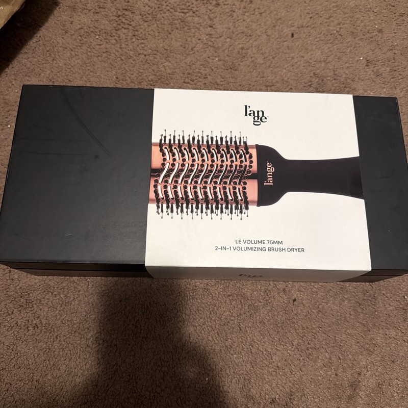 L'ange Hair Le Volume 75MM 2-in-1 Titanium Brush Hair Dryer - Blush