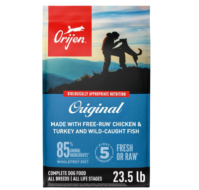 ORIJEN Original Grain Free High Protein Dry Dog Food, 23.5-lb bag Free Shipping