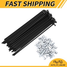 36Set 12G Bicycle Spokes 133mm Bike Wheel Spokes 45 Steel Black