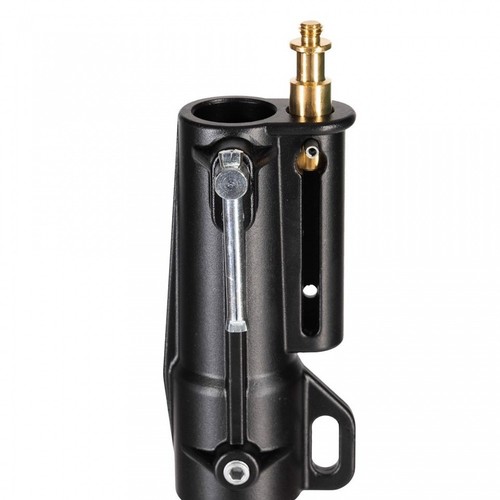 Geared Wind-Up Stand with Safety Release Cable, Black Chrome - Imagen 3 de 5