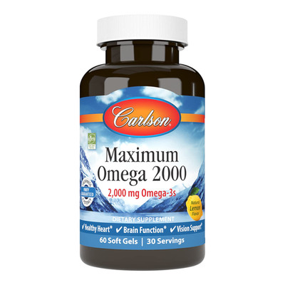 Carlson - Maximum Omega 2000 2000 Mg Omega-3 Fatty Acids Including Epa And Dha