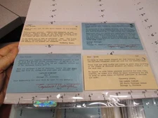 OVALTINE 1950s Captain Midnight TV show premium postcard (4) MUGS MEMBER KIT