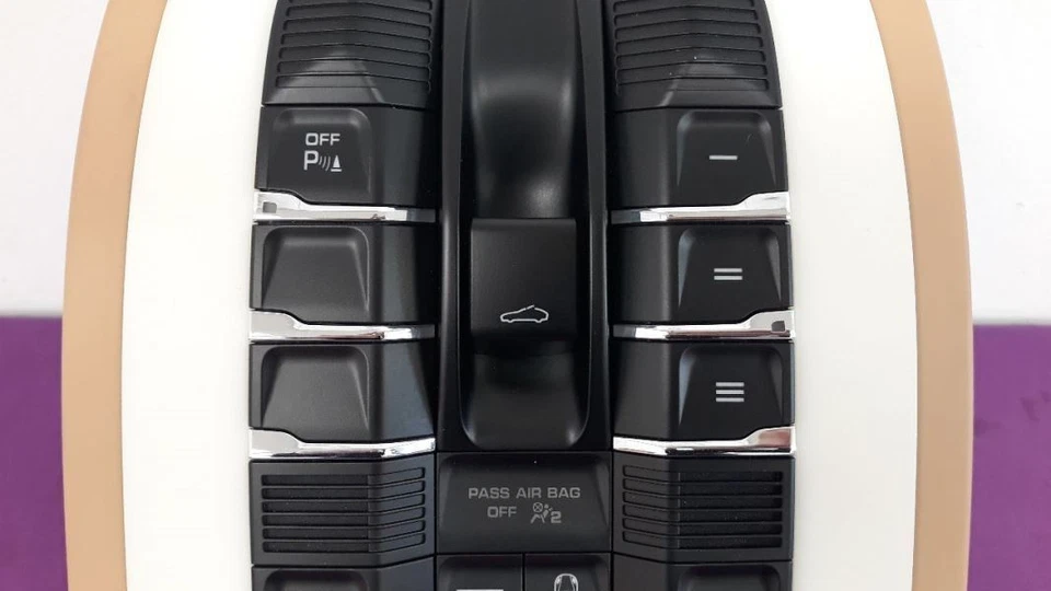 12 PPORSCHE PANAMERA КРЫША ВЕРХНЯЯ КОНСОЛЬ ЖЕЛТОВАТО-КОРИЧНЕВЫЙ 7PP959551EJ - Изображение 3 из 4