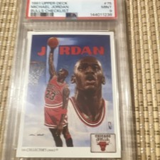 Upper Deck 1991 Michael Jordan #75 Bulls Team Checklist Basketball Card
