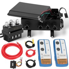 12V 500A Winch Solenoid Contactor Relay Kit with Control Box and Remote for ATVs
