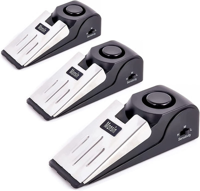 Door Stop Alarm, Door Stopper with 120DB Security Alarm, Floor Wedge Doorstop fo