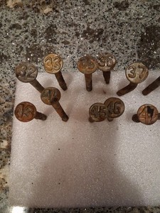 Vintage Antique Railroad Nails Lot Of 16 #6