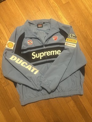 Supreme/Ducati Track Jacket - Mens Large - Blue - Authentic in Hand