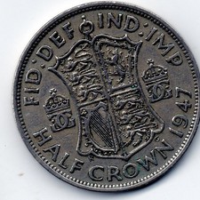 1947 Half Crown George VI 2/6   COIN HUNT BIRTHDAY SOON