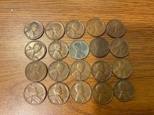 Set(20) "S"  Mint Lincoln Wheatback Cents(Pennies) Teens, 20’s, 30’s, 40’s, 50’s