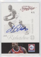 2012-13 Panini Signatures Red 4/5 Jason Richardson #114 Auto 7n6