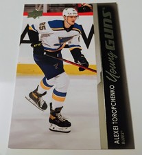 21 22 UPPER DECK YOUNG GUNS ROOKIE ALEXEI TOROPCHENKO #737 BLUES