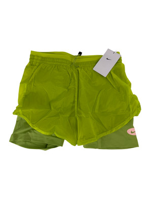 Nike Womens Icon Clash Tempo Luxe Running Shorts Green Size XS DM7739-321 New