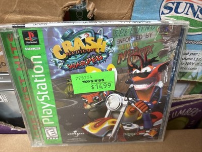 Crash Warped playstation 1 ps1 New Was Damaged During Storage Wet Inside Stains