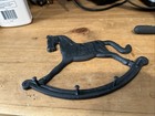 Cast Iron Rocking Horse Utensil Key Chain Holder 4 Wall Mount Black 8x5 1/2" — photo 2
