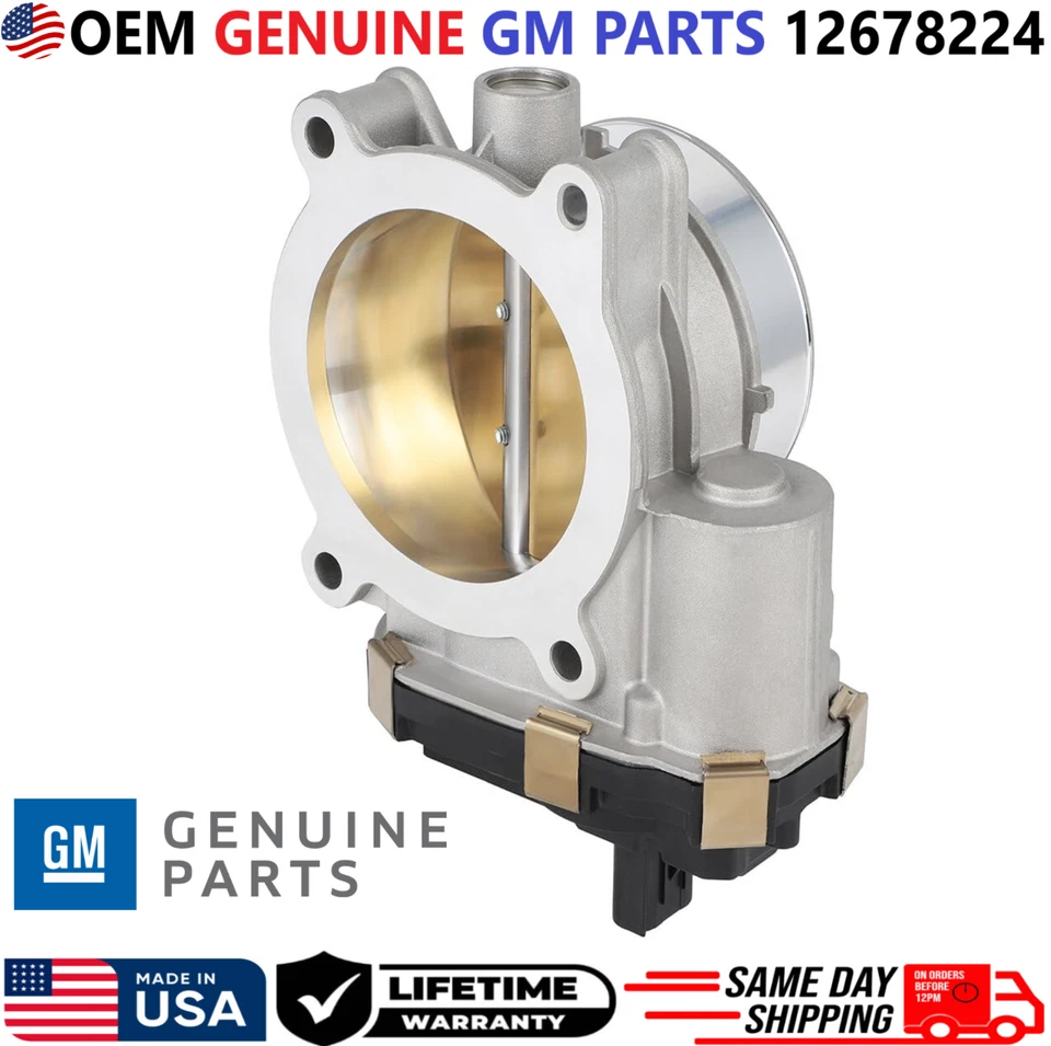 Cuerpo de acelerador genuino OEM para Chevrolet, GMC Sierra 1500 Yukon 5,3 L V8, 12678224 Foto 2 de 4