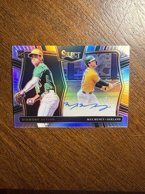 2025 Panini Select Diamond Action Signatures Prizm - Max Muncy-DAS-MM