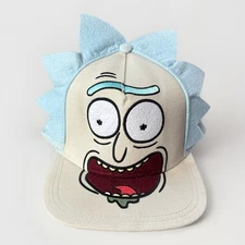 Bioworld Rick And Morty Adjustable Cap Hat Flat Bill 