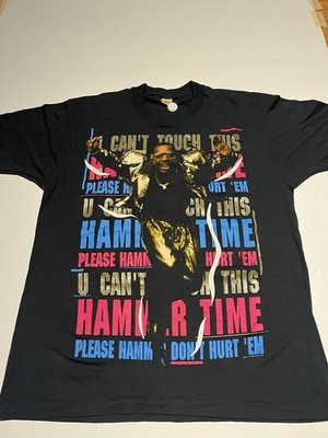 True Vintage MC Hammer Rap Tee AOP Single Stitch Please Hammer Dont Hurt Em XL