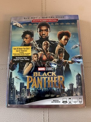 Black Panther (Blu-ray, 2018) Expired Digital - Chadwick Boseman Marvel