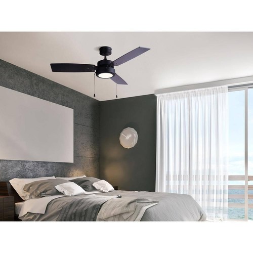 CANARM Wallis 42 in. Integrated LED Black Ceiling Fan with Light Kit - Picture 2 of 3