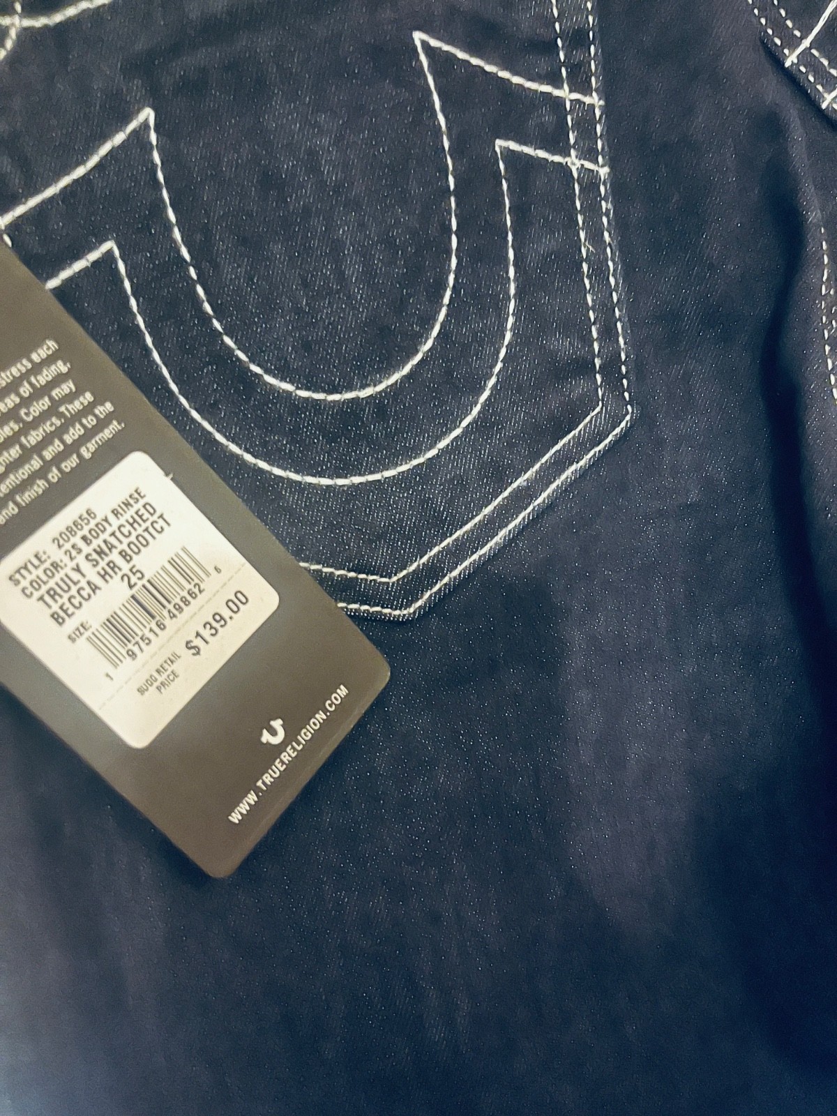 true religion jeans women size 25 boot