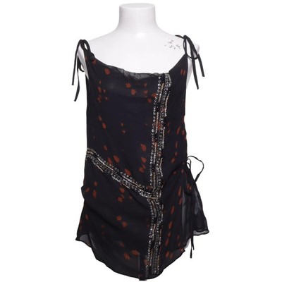 Zara, Top, Größe: M, Schwarz/Orange/Mehrfarbig, Viskose, Print, Damen #ziC