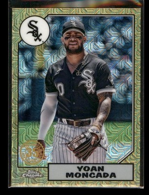 2022 Topps #T87C-30 Yoan Moncada 35th Anniversary Chrome Mojo Refractor