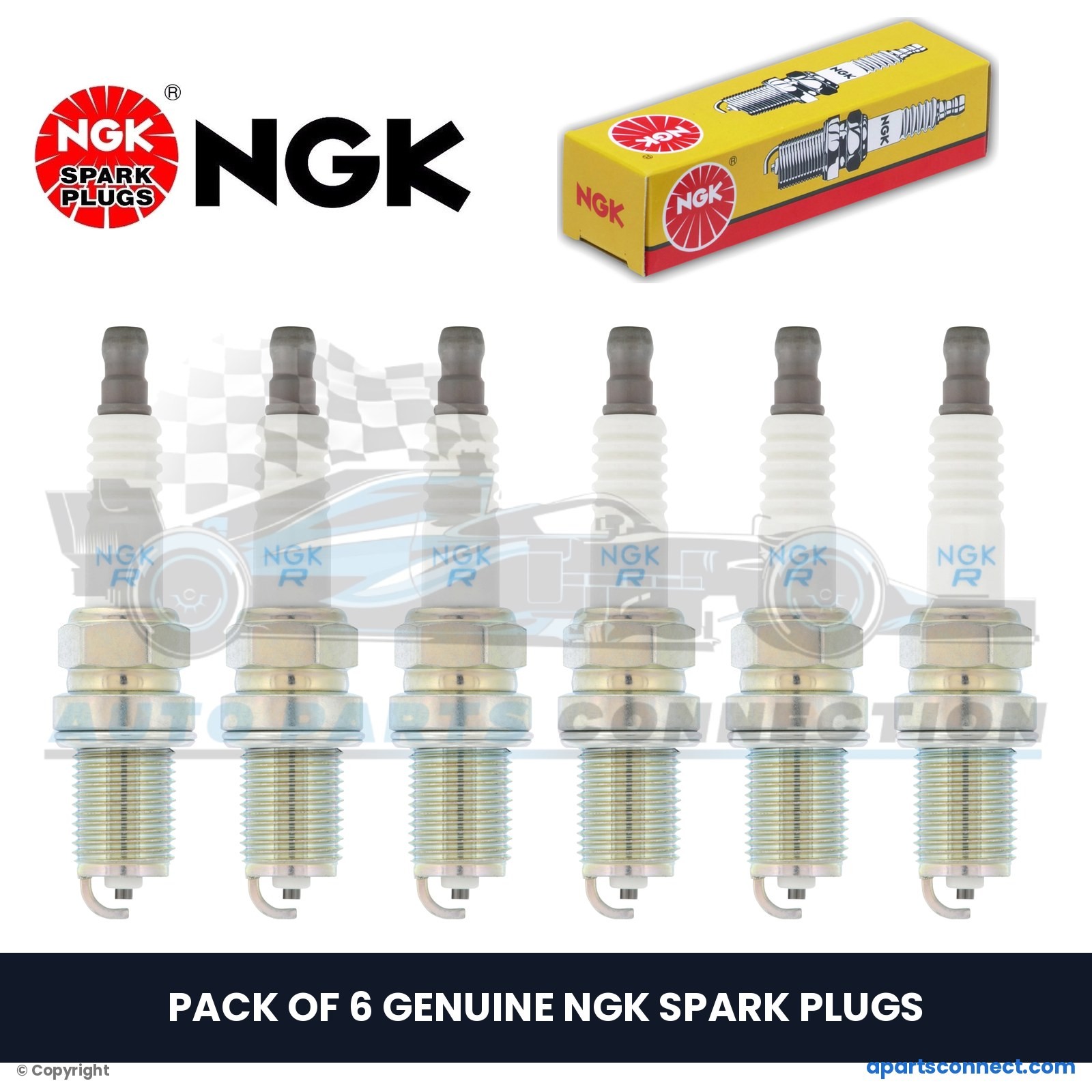 1989-1991 STERLING 2.7L V6 827 NGK SPARK PLUGS