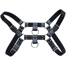 Men's Faux Leather Body Chest Harness Belt Shoulder Cage Belt Party Costume